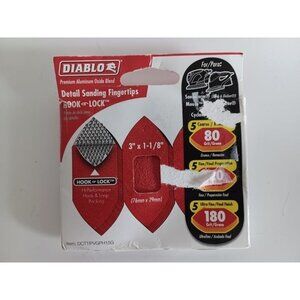 Diablo DCTTIPVGPH15G Hook and Lock Assorted Detail Fingertips 3 x 1-1/8 in.